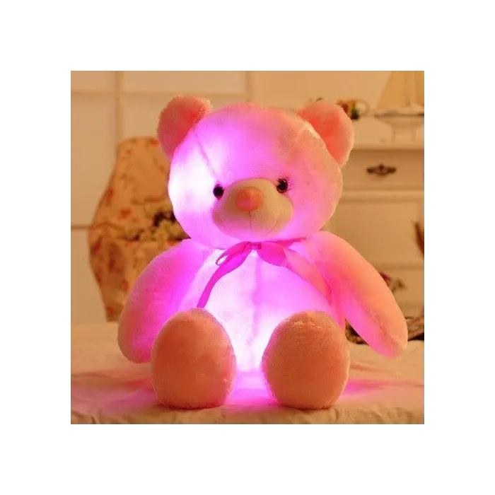 Gloeiende pluche teddybeer - met LED-verlichting - speelgoedKnuffels