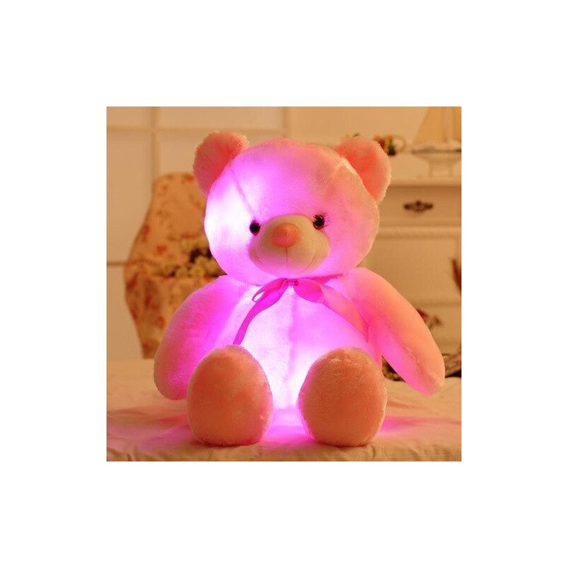 Świecący pluszowy miś - ze światłami LED - zabawkaZabawki Pluszowe