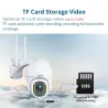 Bezprzewodowa kamera bezpieczeństwa - 1080P - PTZ IP - HD - Wifi - zewnętrzna - CCTV - nadzórBezpieczeństwo