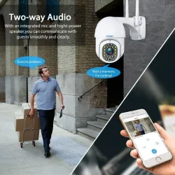 Drahtlose Überwachungskamera - 1080P - PTZ IP - HD - Wifi - Outdoor - CCTV - Überwachung