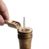 Salz-/Pfeffer-/Kräutermühle aus Holz - einstellbarer Mahlgrad - Keramikrotor