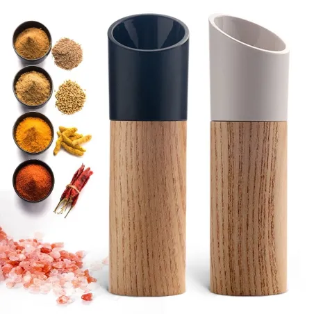 Wooden salt / pepper / herbs grinder - adjustable ceramic rotor