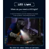 Professional welding helmet - auto darkening - adjustable - ADL-MA900VL-E - with LED light