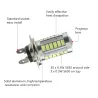 H7 LED - billampor - ljusvitt - 5630 SMD - 2 st
