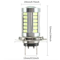 H7H7 LED - bombillas de luz de coche - blanco brillante - 5630 SMD - 2 piezas