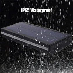 144 LED - solarbetriebene Außenleuchte mit Bewegungssensor - wasserdicht