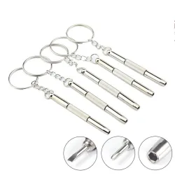 Portachiavi cacciavite 3 in 1 - set mini cacciaviti - 2 pezzi