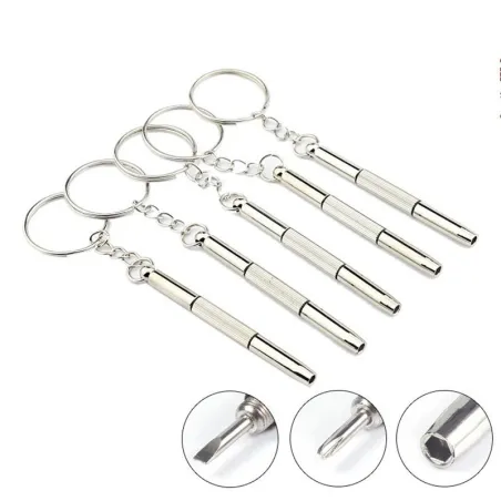 3 in 1 screwdriver keychain - mini screwdriver set - 2 pieces