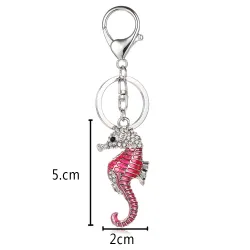 llaveroCaballito de mar de cristal - llavero