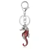 Hippocampe en cristal - porte-clés