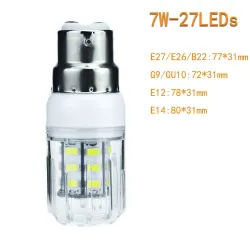 E26 - E27 - E14 - E12 - B22 - GU10 - G9 - 12V-24V - 5730 SMD - Ampoule LED