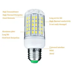 E26 - E27 - E14 - E12 - B22 - GU10 - G9 - 12V-24V - 5730 SMD - Ampoule LED