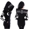 Sorcière punk gothique - sweat à capuche avec fermeture éclair - Witch Craft