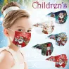 Gesichts-/Mundschutzmasken - Einweg - 3-lagig - für Kinder - Weihnachtsmotive - 10 Stück