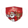 Gesichts-/Mundschutzmasken - Einweg - 3-lagig - für Kinder - Weihnachtsmotive - 10 Stück