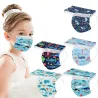 Protective face / mouth masks - disposable - 3-ply - for children - fish printed - 50 pieces