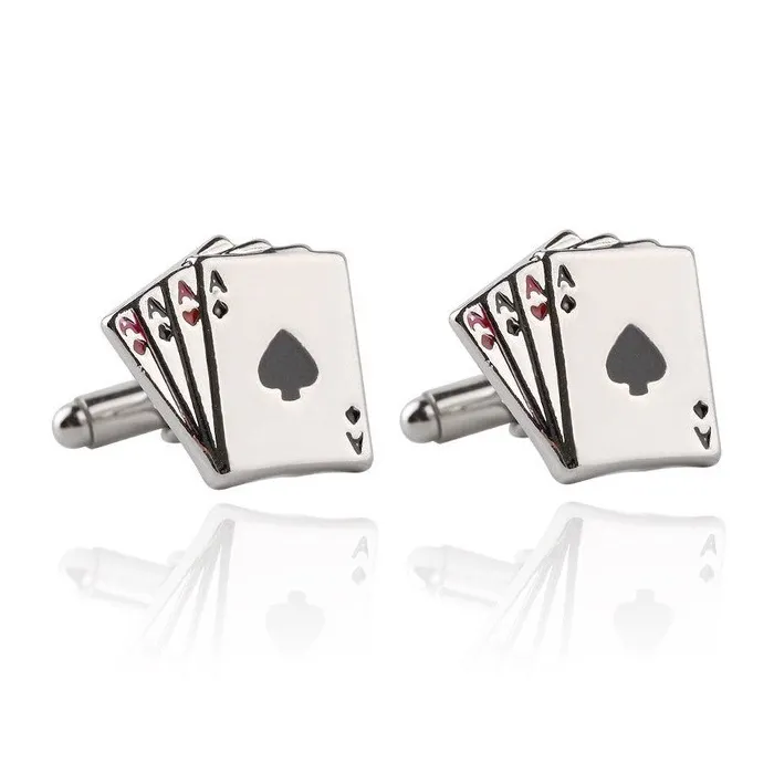 AAAA - ess - pokerkort - mansjettknapper