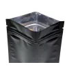 CocinaBolsas de aluminio con cierre hermético - doble cara - con cierre hermético - negro brillante - 100 piezas