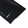 Aluminium hersluitbare foliezakjes - dubbelzijdig - met ritssluiting - glanzend zwart - 100 stuksKeuken