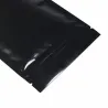 CocinaBolsas de aluminio con cierre hermético - doble cara - con cierre hermético - negro brillante - 100 piezas