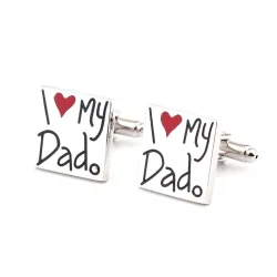 I LOVE MY DAD - boutons de manchette