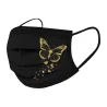 Beschermende gezichts-/mondmaskers - wegwerp - 3-laags voor volwassenen - vlinder / harten print - 10 stuksMondmaskers