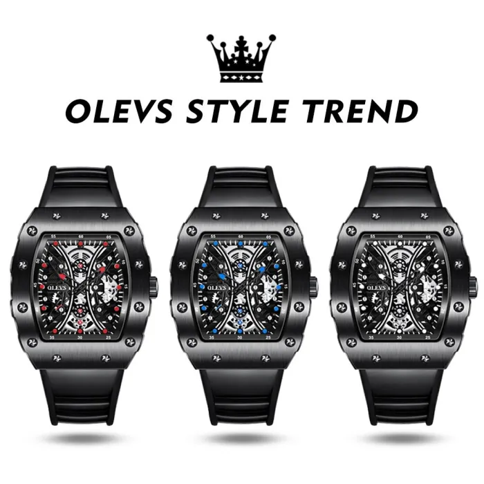 Montre à quartz luxueuse pour hommes - numérique - affichage lumineux - étanche