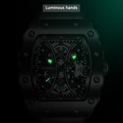 Montre à quartz luxueuse pour hommes - numérique - affichage lumineux - étanche