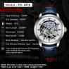 Pagani Design - montre de luxe automatique pour hommes - acier inoxydable - bracelet en cuir - étanche
