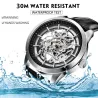 Pagani Design - montre de luxe automatique pour hommes - acier inoxydable - bracelet en cuir - étanche