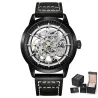 Pagani Design - montre de luxe automatique pour hommes - acier inoxydable - bracelet en cuir - étanche
