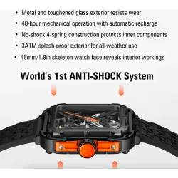 CIGA Design X Series Skeleton - automatisch herenhorloge - roestvrij staal - waterdichtHorloges