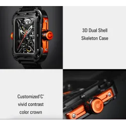 CIGA Design X Series Skeleton - Automatik Herrenuhr - Edelstahl - wasserdicht