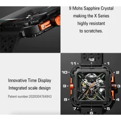 CIGA Design X Series Skeleton - automatyczny zegarek męski - stal nierdzewna - wodoodpornyZegarki