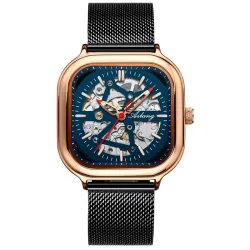 Skeleton Design - Black Technology - automatic men's watch - waterproof