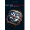 Skeleton Design - Black Technology - orologio da uomo automatico - impermeabile