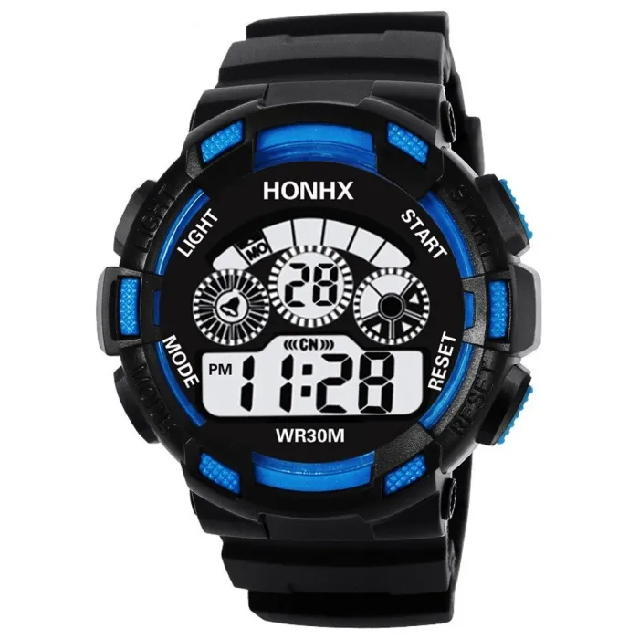 HONHX - orologio digitale militare da uomo - LED - impermeabile