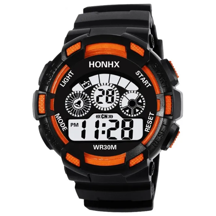 HONHX - orologio digitale militare da uomo - LED - impermeabile