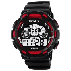 RelojesHONHX - reloj militar digital para hombre - LED - resistente al agua