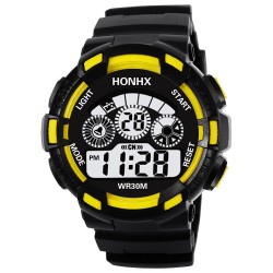 HONHX - wojskowy cyfrowy męski zegarek - LED - wodoodpornyZegarki