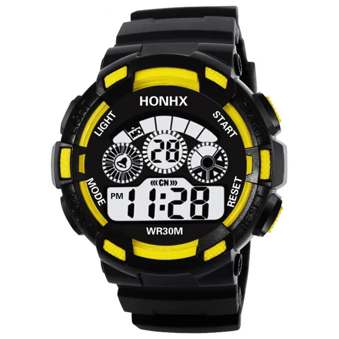 HONHX - orologio digitale militare da uomo - LED - impermeabile