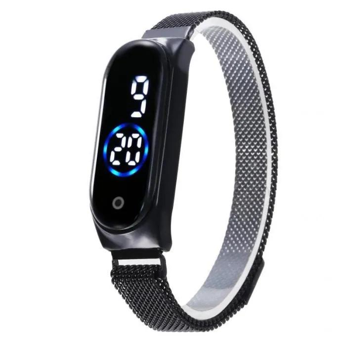 Elegant dameshorloge - touchscreen - digitaal - LED - met magnetische gespHorloges