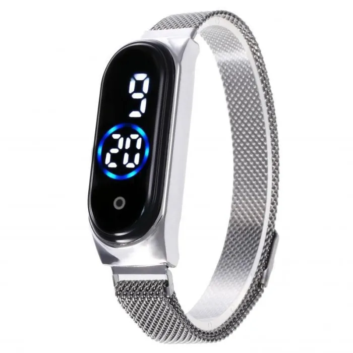 Elegant dameshorloge - touchscreen - digitaal - LED - met magnetische gespHorloges
