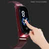 Relógio feminino elegante - tela sensível ao toque - digital - LED - com fivela magnética