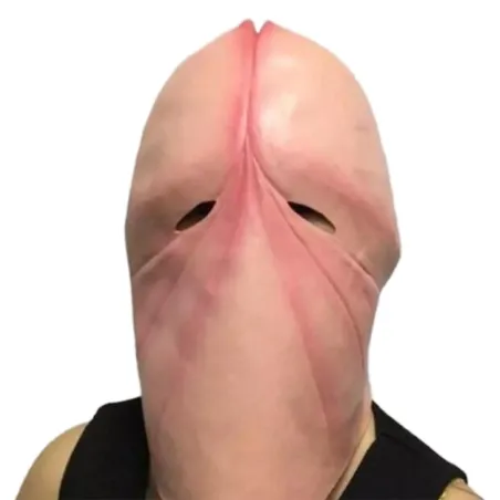 Vollgesichtsmaske aus Latex - für Erwachsene - lustige Penisform - Halloween / Maskeraden