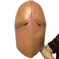 Maska lateksowa na całą twarz - dla dorosłych - zabawny kształt penisa - Halloween / maskaradyMaski