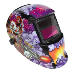 Auto darkening solar welding helmet - clownHelmets