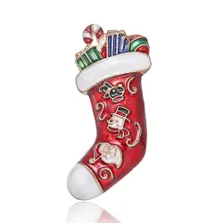 BrochesBroches de Navidad de moda - con cristales - Papá Noel - copo de nieve - árbol de Navidad - sombrero - guantes