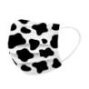 Protective face / mouth masks - disposable - 3-ply - milk cow - black white spots print - 50 pieces
