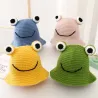 Warme gebreide muts - emmerstijl - met paddenogenPetjes & mutsjes